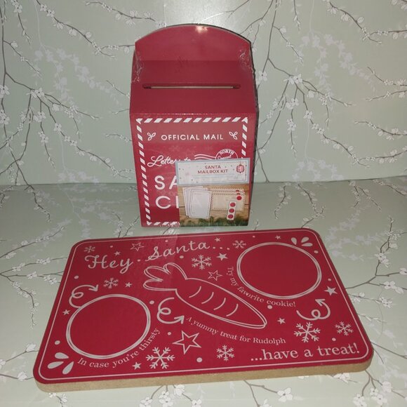 Christmas Mailbox Santa Letter Box and Treat Tray - Picture 3 of 16